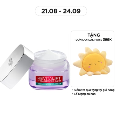 L'OREAL PARIS Kem Dưỡng HA L'oreal Paris Cấp Ẩm Giảm Bóng Nhờn Revitalift Hyaluronic Acid Gel-Cream 50ml