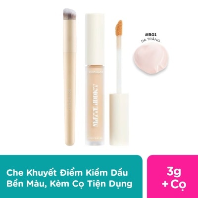 LEMONADE Combo Che Khuyết Điểm Lemonade Kèm Cọ B01