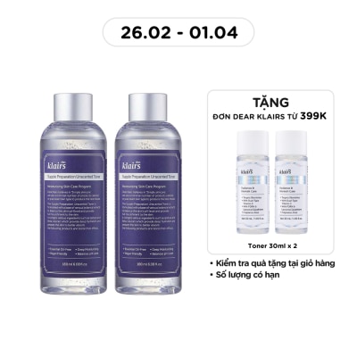 Nước Hoa Hồng Toner Dear Klairs Supple Prepara 180Ml