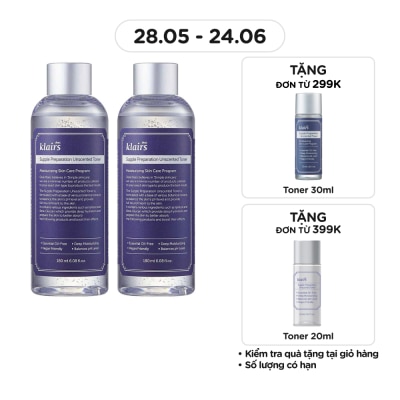 DEAR KLAIRS - Combo Dear Klairs 2 Toner 180ml