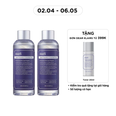 DEAR KLAIRS - Combo Dear Klairs 2 Toner 180ml