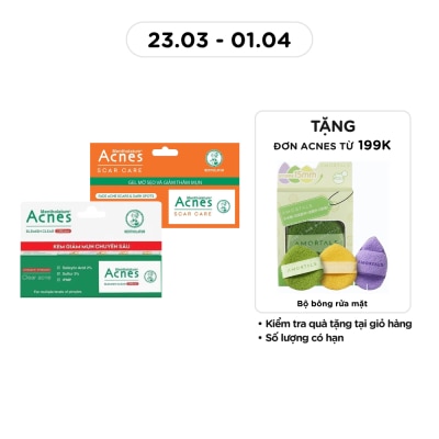 ACNES - Combo Acnes Sản Phẩm Mờ Vết Thâm Và Liền Sẹo