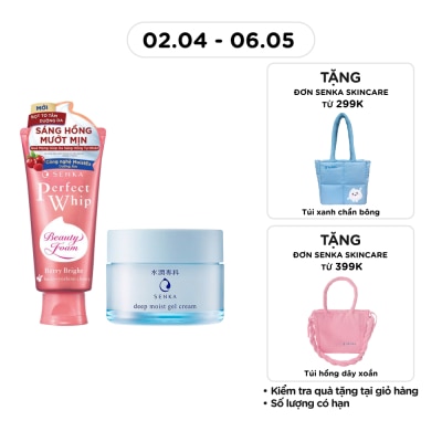 SENKA - Combo Senka ( Kem Dưỡng Da & Sữa Rửa Mặt Berry )