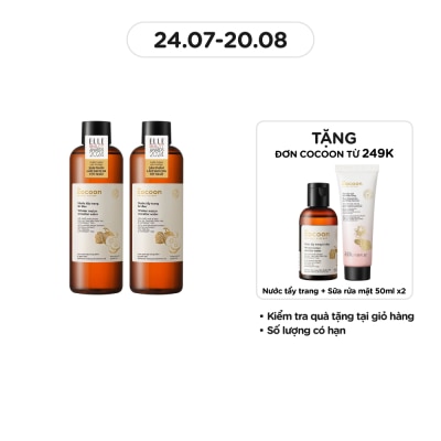 COCOON Combo Cocoon 2 Nước Tẩy Trang Bí Đao 500ml