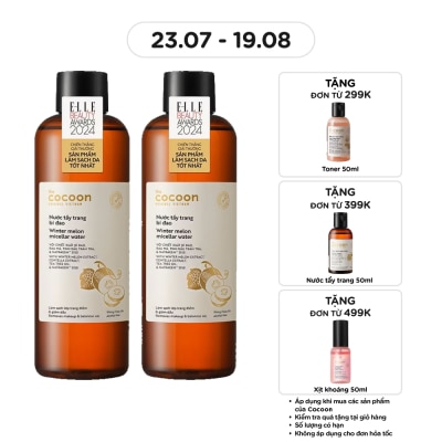 COCOON - Combo Cocoon 2 Nước Tẩy Trang Bí Đao 500ml image