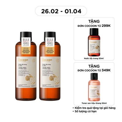 COCOON Combo Cocoon 2 Nước Tẩy Trang Bí Đao 500ml