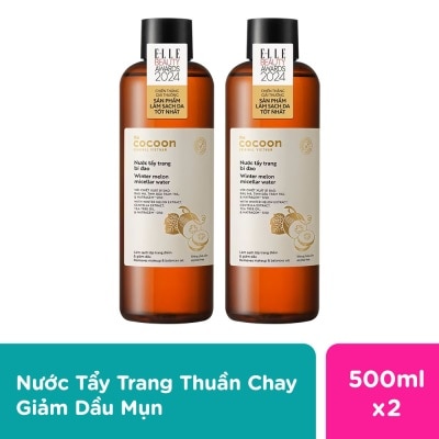 COCOON Combo Cocoon 2 Nước Tẩy Trang Bí Đao 500ml