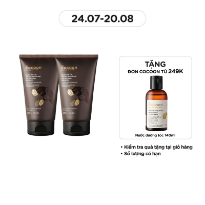 COCOON Combo Tẩy Tế Bào Cocoon Dak Lak Coffee Làm Sạch Mềm Mại Da Mặt Với Hạt Cà Phê Và Bơ Ca Cao 150ml x2