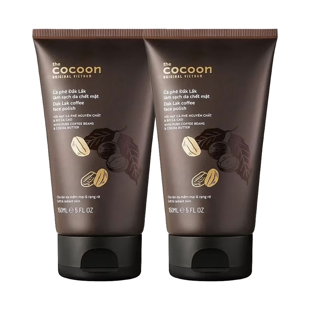 Combo Cocoon Face Polish Dak Lak Coffee 150ml x2