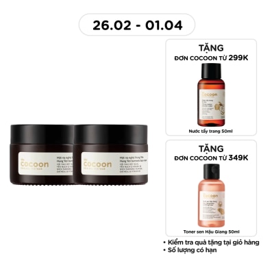 COCOON Combo Mặt Nạ Nghệ Hưng Yên Cocoon Turmeric Face Mask Giúp Da Rạng Rỡ & Mịn Màng 30ml x 2