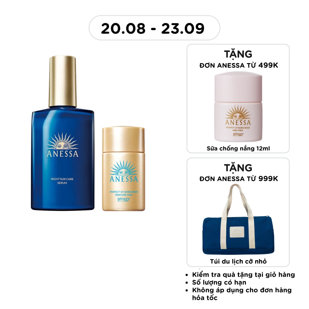 Combo Anessa Serum Dưỡng Da Và Phục Hồi Da Sau Nắng + Sữa Chống Nắng SPF50+ image