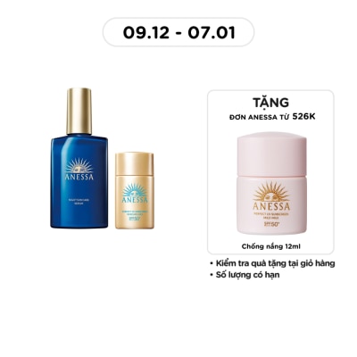 ANESSA Combo Anessa Serum Dưỡng Da Và Phục Hồi Da Sau Nắng + Sữa Chống Nắng SPF50+