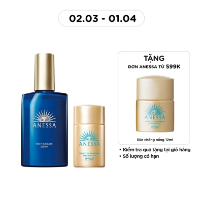 ANESSA - Combo Anessa Serum Dưỡng Da Và Phục Hồi Da Sau Nắng + Sữa Chống Nắng SPF50+