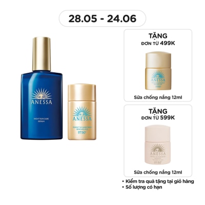 ANESSA - Combo Anessa Serum Dưỡng Da Và Phục Hồi Da Sau Nắng + Sữa Chống Nắng SPF50+