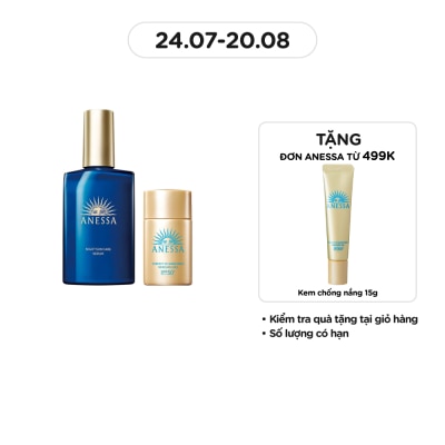 ANESSA Combo Anessa Serum Dưỡng Da Và Phục Hồi Da Sau Nắng + Sữa Chống Nắng SPF50+