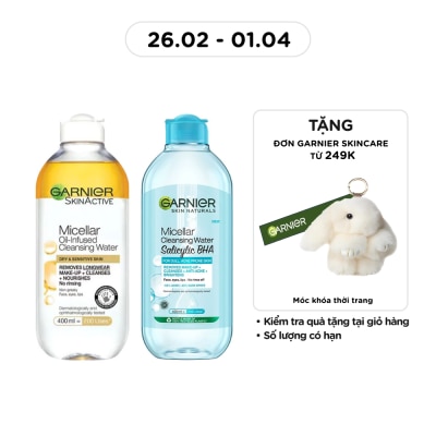 GARNIER - Combo Garnier Micellar Oil & Salicylic Bha 400ml