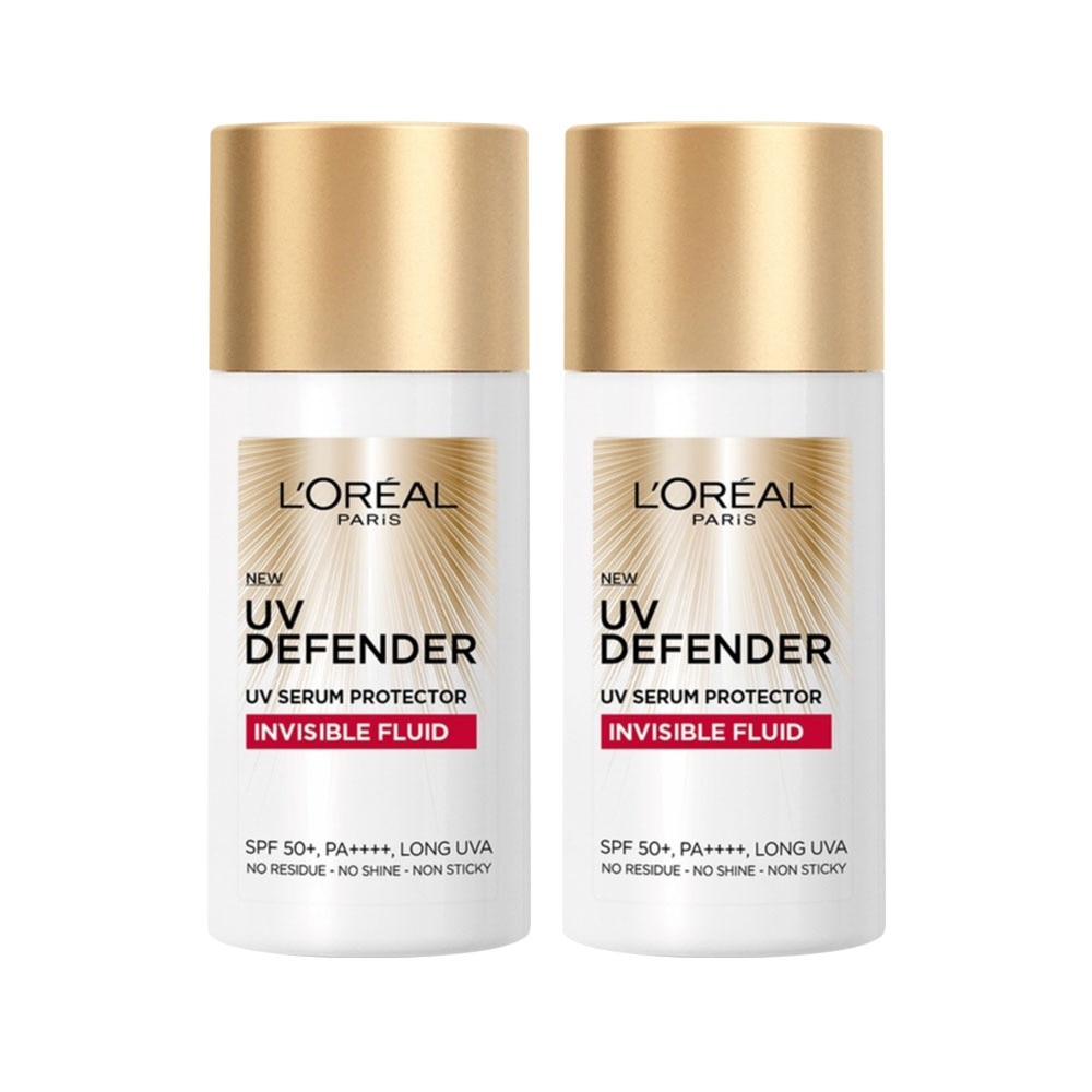 Combo L'Oreal Paris Uv Defender Serum Fluid 50ml x2