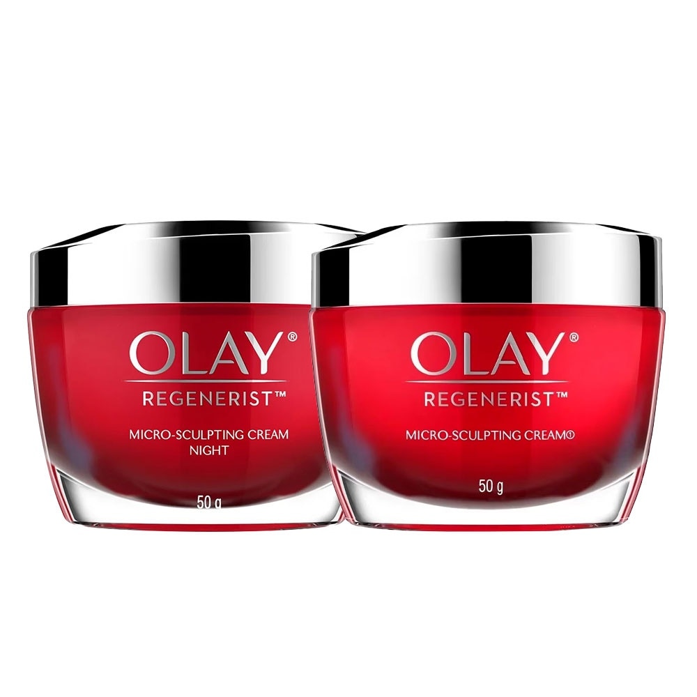 Combo Olay Kem Dưỡng Ban Ngày Và Đêm Regenerist 50G