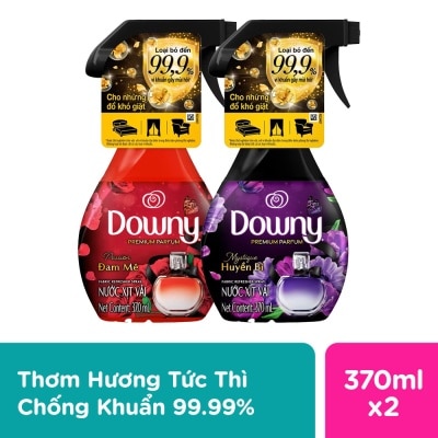 DOWNY Combo Xịt Vải Downy Hương Ban Mê & Hương Huyền Bí 370ml