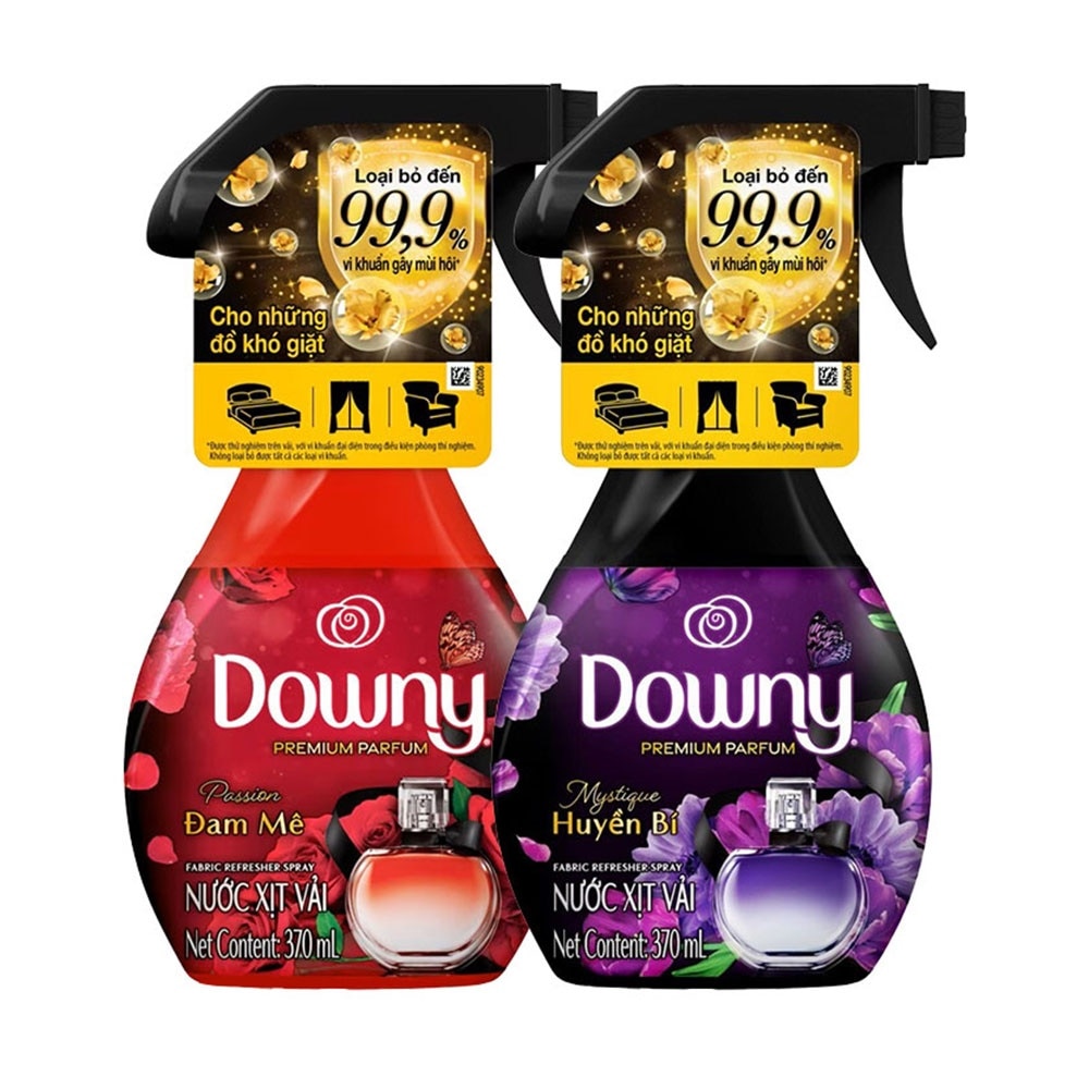 Combo Xịt Vải Downy Hương Ban Mê & Hương Huyền Bí 370ml