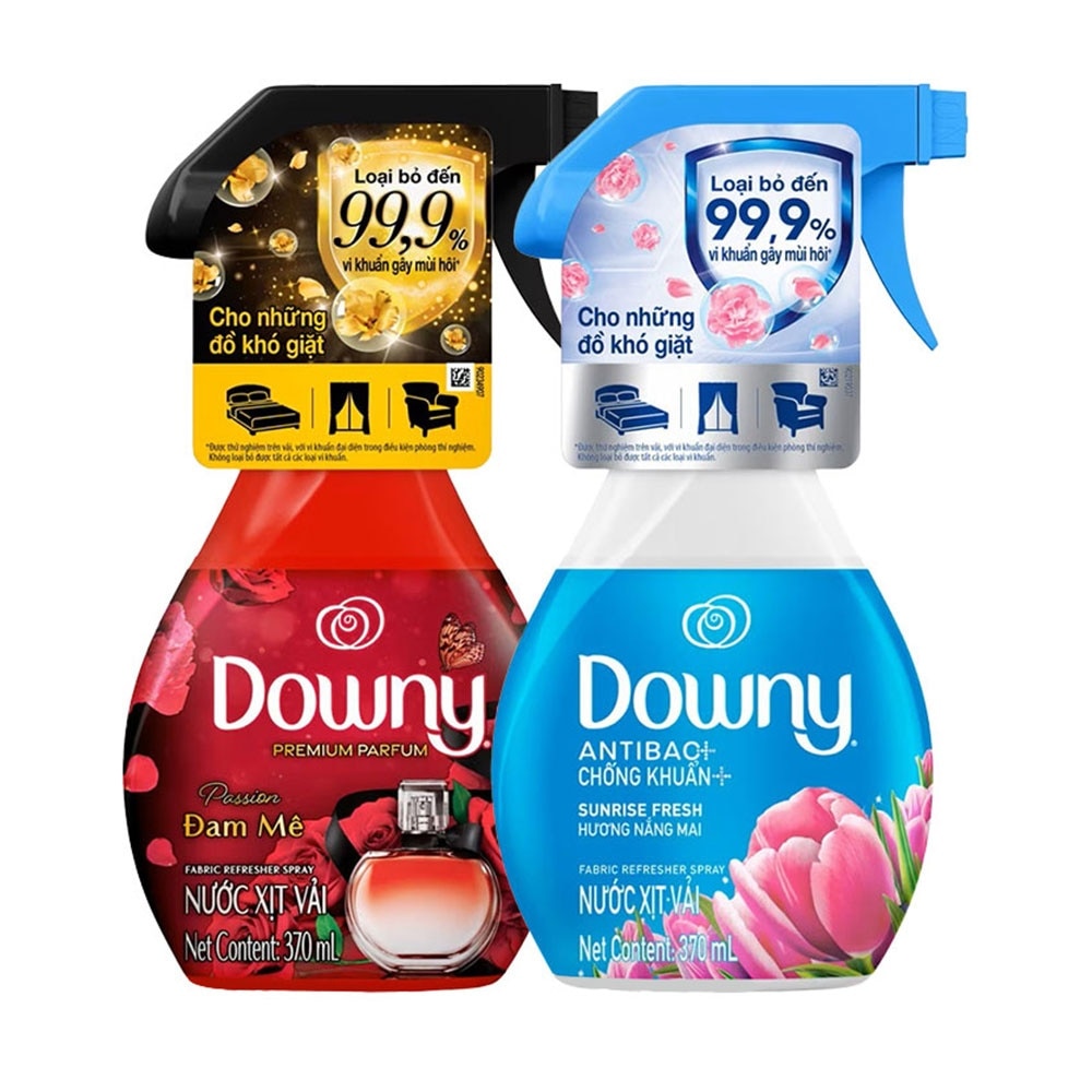 Combo Xịt Vải Downy Hương Nắng Mai & Hương Ban Mê 370ml