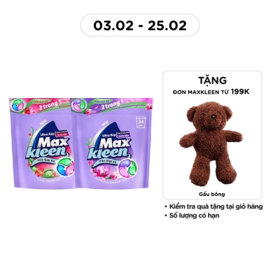 MAXKLEEN Combo Maxkleen Softergent Pod 15gx34pcs