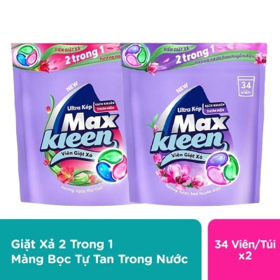 MAXKLEEN - Combo Maxkleen Softergent Pod 15gx34pcs