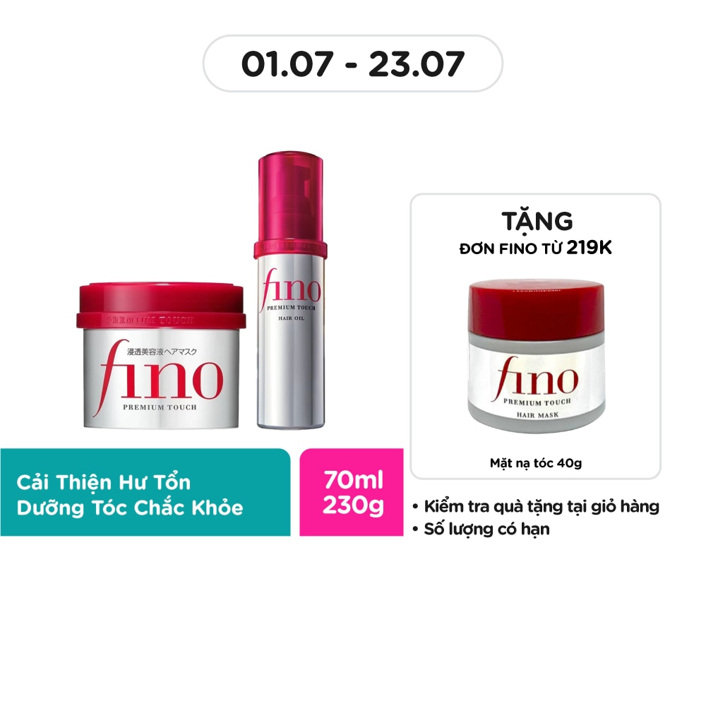 Premium Touch Hair Oil B 70ml & Fino Premium Touch Hair Mask 230g