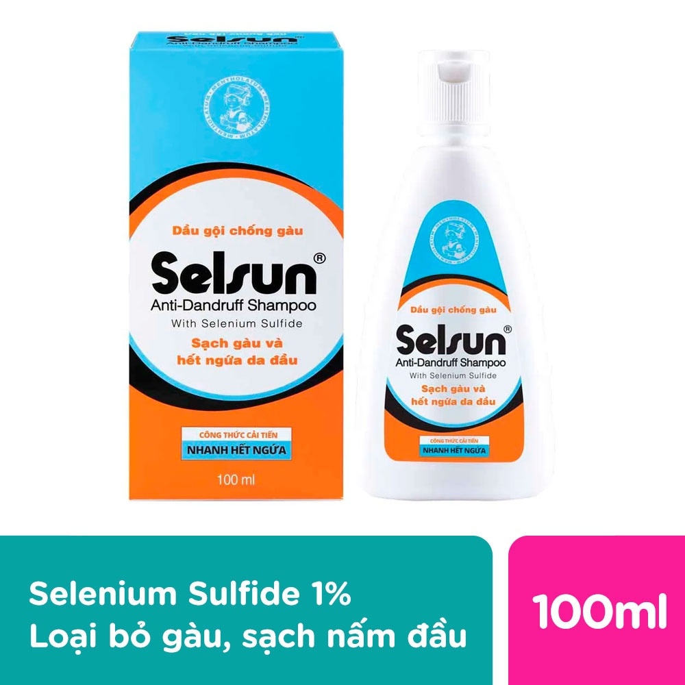 Combo Selsun (Dầu Gội Dành Cho Tóc Gàu 100ml & Dầu Xả Dành Cho Tóc Gàu 100ml )