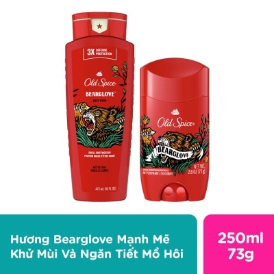 OLD SPICE Combo Old Spice Bearglove ( Body Wash 473ml & Deo Stick 73g )