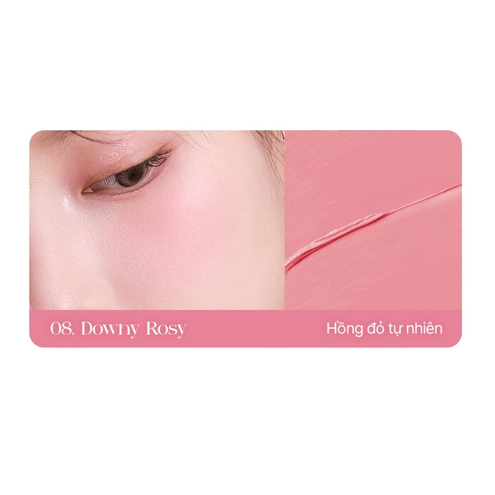 Má Hồng Kem BBIA Ready To Wear Downy Cheek 3.5g .#08 Downy Rosy