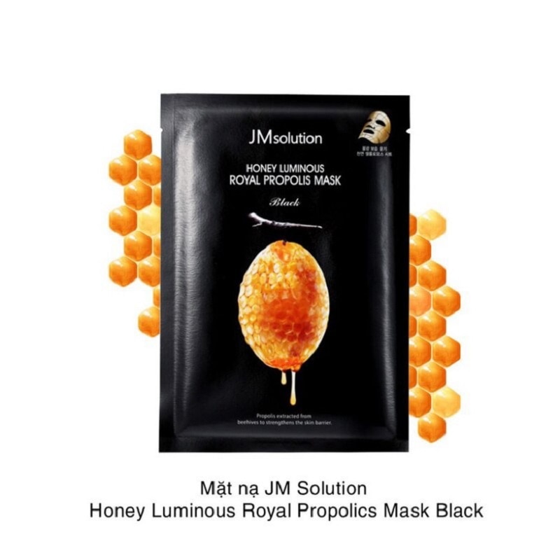 Mặt Nạ JMsolution Dưỡng Ẩm Honey Luminous Royal Propolis Mask Black 30ml