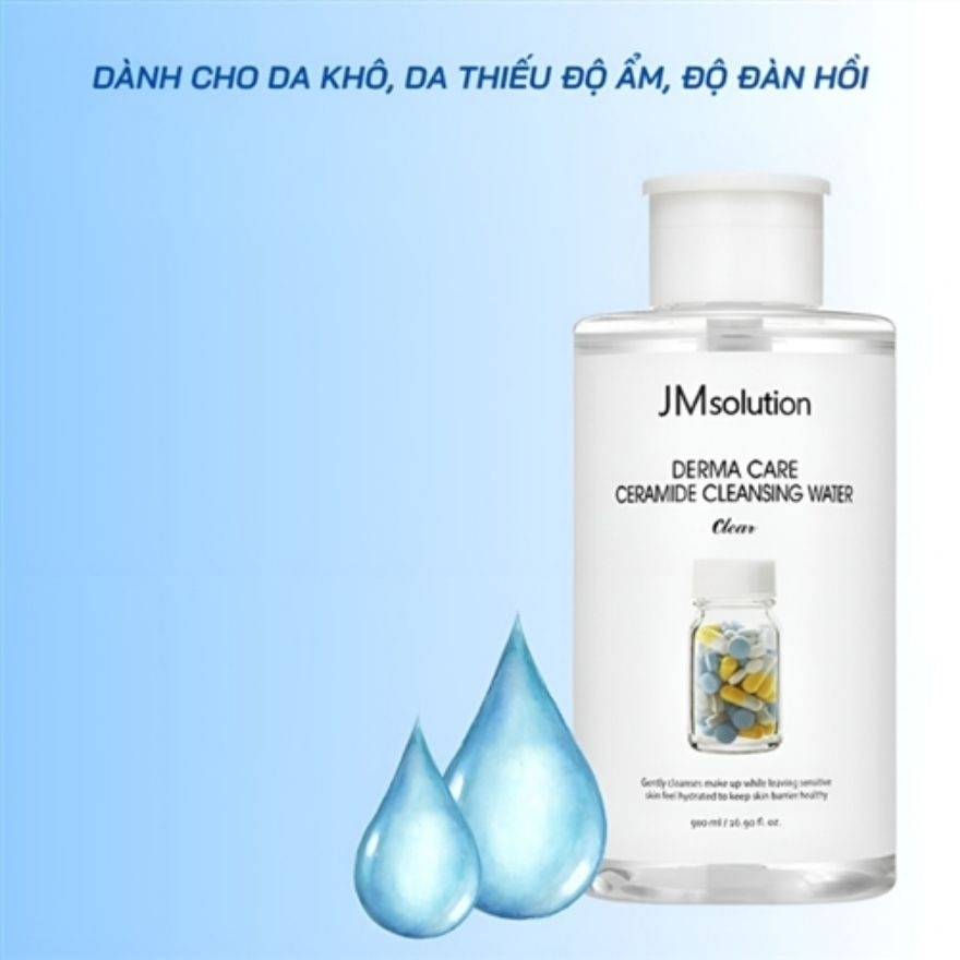 Nước Tẩy Trang JMsolution Cho Da Khô Derma Care Ceramide Cleansing Water Clear 500ml