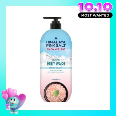 HIMALAYA Sữa Tắm Muối Hồng Himalaya Tươi Mát Và Sảng Khoái Refresh & Clarify 800g image