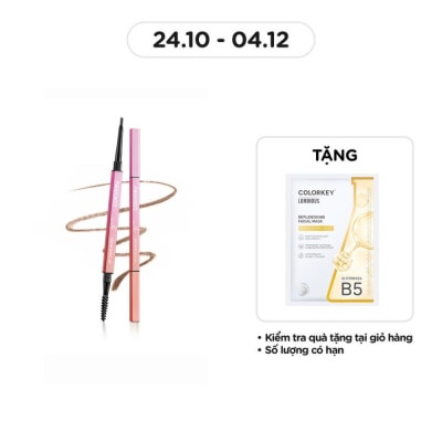 COLORKEY Chì Kẻ Mày Colorkey The Rapid Eyebrow Pencil 0.07g .#02 Earth Brown