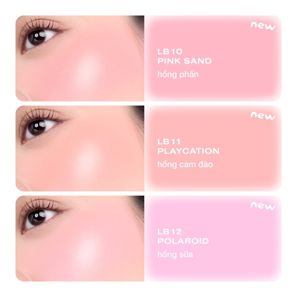 Kem Má Hồng Ofélia Lolli Liquid Blush 4.6g .#LB10 Pink Sand