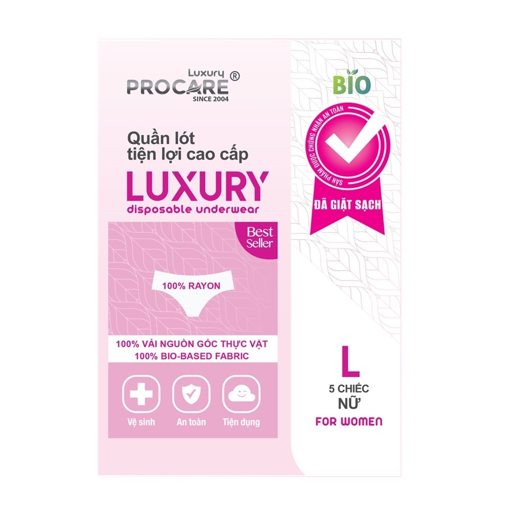 Quần Lót Tiện Lợi Procare Luxury (Nữ Size L) 5 Cái