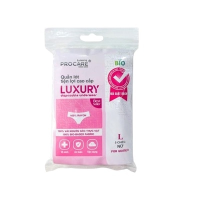 PROCARE Quần Lót Tiện Lợi Procare Luxury (Nữ Size L) 5 Cái