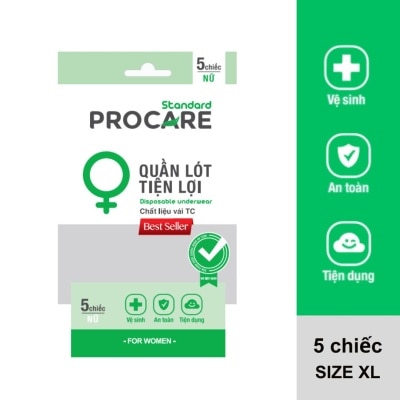 PROCARE Disposable Underwear Ladies size XL 5 pcs