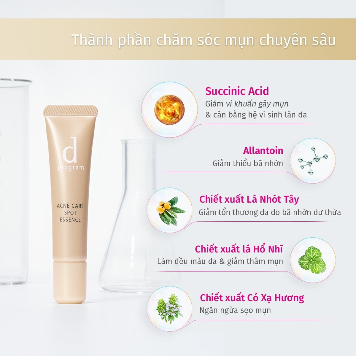 Tinh Chất D Program Giảm Mụn Mờ Vết Thâm Acne Care Spot Essence 15g