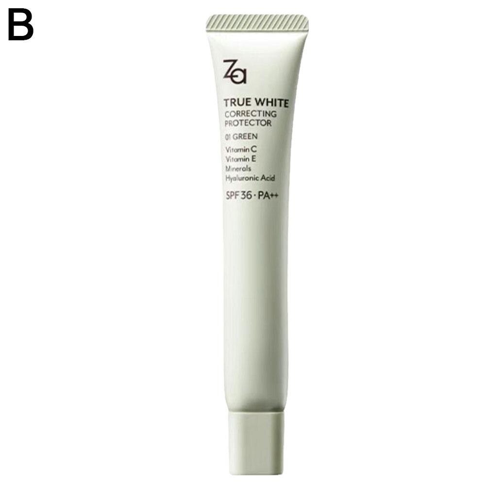 Kem Lót Nâng Tông Chống Nắng ZA True White Glowing Protector SPF36 PA++ 35g .#01 Green