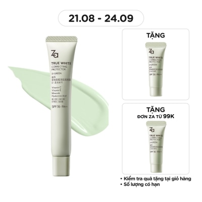 ZA Kem Lót Nâng Tông Chống Nắng ZA True White Glowing Protector SPF36 PA++ 35g .#01 Green
