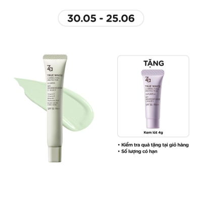 ZA Kem Lót Nâng Tông Chống Nắng ZA True White Glowing Protector SPF36 PA++ 35g .#01 Green