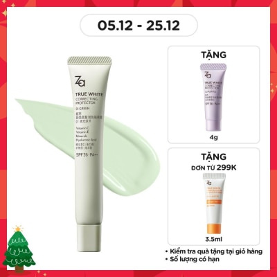 ZA True White Glowing Protector SPF36 PA++ 35g .#01 Green