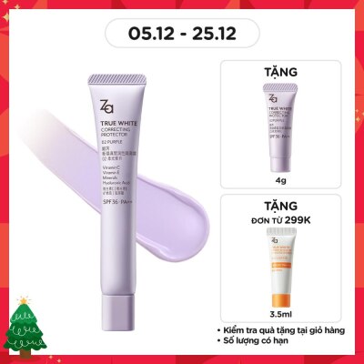 ZA True White Glowing Protector SPF36 PA++ 35g .#02 Purple