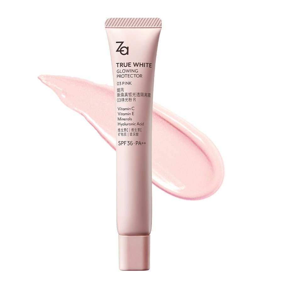 True White Glowing Protector SPF36 PA++ 35g .#03 Pink