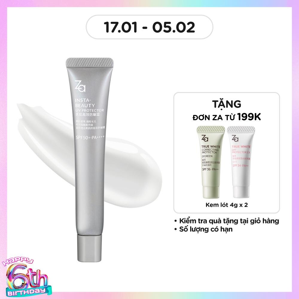 Kem Lót Chống Nắng ZA Insta-Beauty UV Protector SPF50+ PA+++ 30g