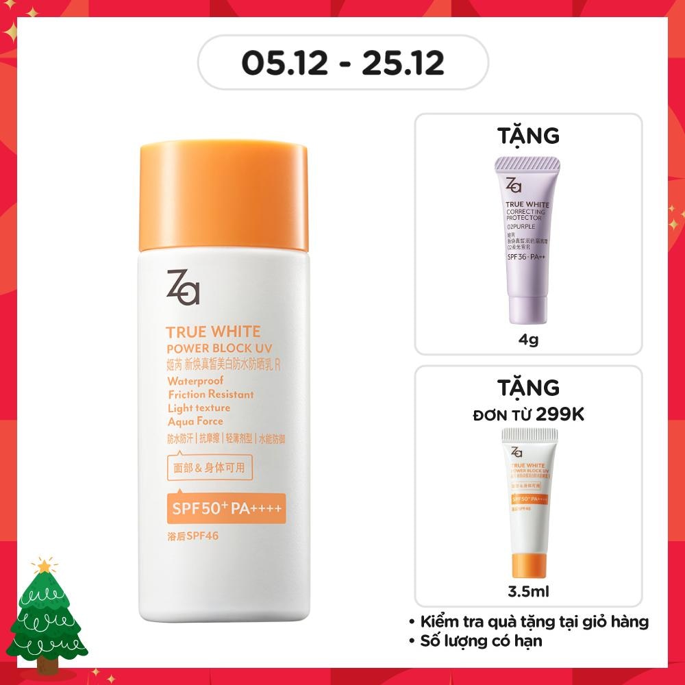 Kem Chống Nắng ZA True White Powder Block UV SPF50+ PA++++ 50ml