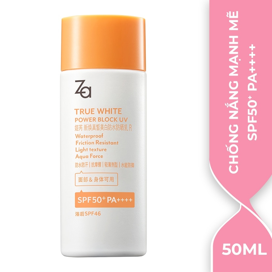 Kem Chống Nắng ZA True White Powder Block UV SPF50+ PA++++ 50ml