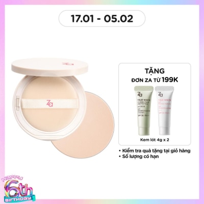 ZA Phấn Phủ ZA Instant Invisible Oil Control Powder Foundation 7g .#OC00